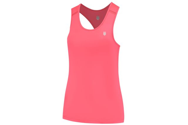 Shirt for women K-SWISS HYPERCOURT SINGLET 4 L pink Rožinė Shirt for women K-SWISS HYPERCOURT SINGLET 4 L pink
