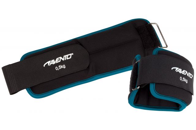 Wrist/ankle weight neopreen AVENTO 41AD 2X0,5kg Black/Blue Wrist/ankle weight neopreen AVENTO 41AD 2X0,5kg Black/Blue