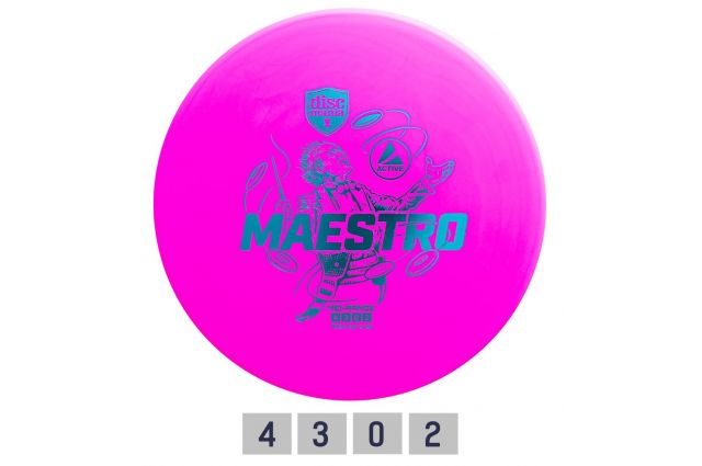 Discgolf DISCMANIA Midrange Driver MAESTRO Active Pink 4/3/0/2 Discgolf DISCMANIA Midrange Driver MAESTRO Active Pink 4/3/0/2