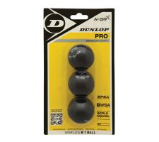Squash ball Dunlop PRO yellow-profesional
Official ball of WSF/PSA and PSA World Tour 3-blister