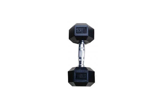 Hex rubber dumbbell TOORX 8kg Hex rubber dumbbell TOORX 8kg