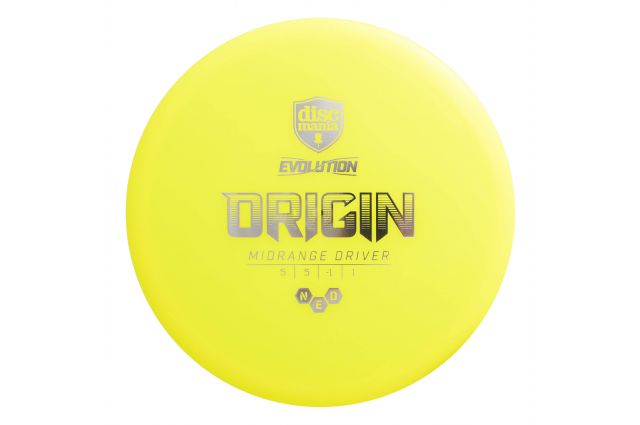 Discgolf DISCMANIA Midrange Driver NEO ORIGIN Evolution Yellow 5/5/-1/1 Discgolf DISCMANIA Midrange Driver NEO ORIGIN Evolution Yellow 5/5/-1/1