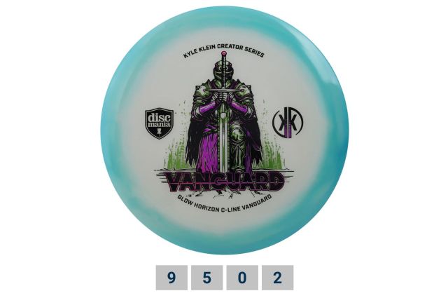 Discgolf DISCMANIA Fairway Driver C-LINE GLOW HORIZON VANGUARD Kyle Klein Creator Series Light blue 9/5/0/2 Discgolf DISCMANIA Fairway Driver C-LINE GLOW HORIZON VANGUARD Kyle Klein Creator Series Light blue 9/5/0/2
