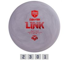 Discgolf DISCMANIA Putter SOFT EXO LINK Evolution Grey 2/3/0/1