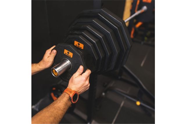 Weights for bars rubber SVELTUS