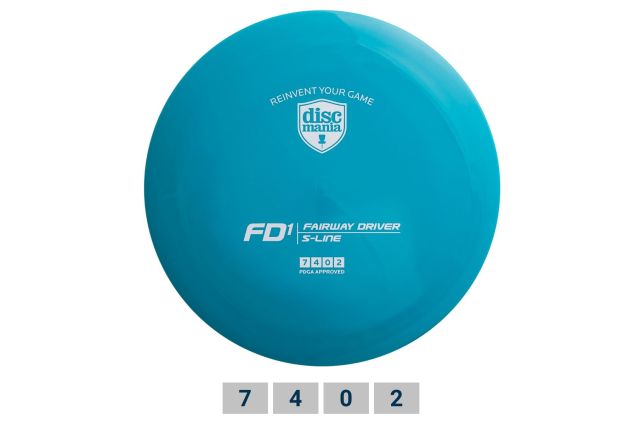 Discgolf DISCMANIA Fairway Driver S-LINE FD1 Turquoise 7/4/0/2 Discgolf DISCMANIA Fairway Driver S-LINE FD1 Turquoise 7/4/0/2