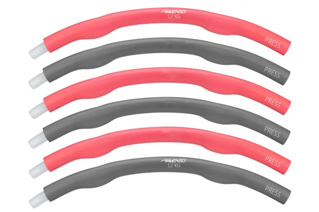 Fitness Hula Hoop AVENTO 42HF 100cm 1,2kg Pink/Grey Fitness Hula Hoop AVENTO 42HF 100cm 1,2kg Pink/Grey