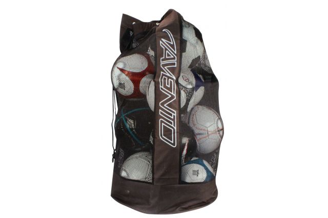 Ball bag AVENTO 75ME ZWA 12-15 ball Black Ball bag AVENTO 75ME ZWA 12-15 ball Black