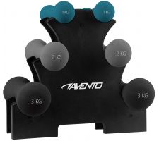 Hantelių rinkinys su stovu AVENTO 42DH