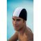 Fabric swimcap for men FASHY 3241 22 black/white Juoda/balta Fabric swimcap for men FASHY 3241 22 black/white