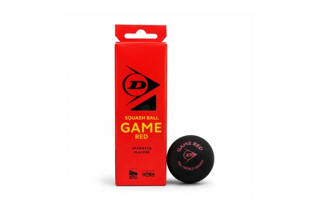 Squash ball DUNLOP Game Red 4x3