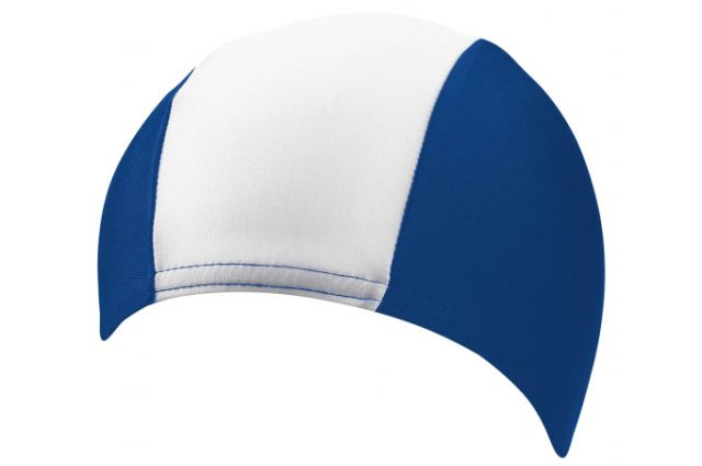 BECO Men's textile swimming cap 7728 61 blue/white Mėlyna/balta BECO Men's textile swimming cap 7728 61 blue/white