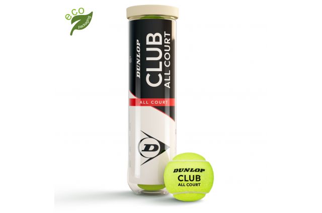 Tennis balls DUNLOP CLUB ALL COURT Entry 4-tube ITF Tennis balls DUNLOP CLUB ALL COURT Entry 4-tube ITF
