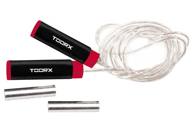 Jump rope Toorx AHF058 280 cm PVC Black/red Jump rope Toorx AHF058 280 cm PVC Black/red