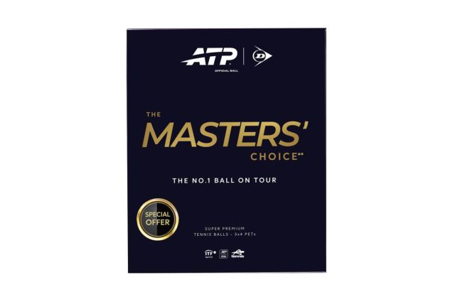 Tennis balls DUNLOP ATP TOUR MASTERS 3x4PET Tennis balls DUNLOP ATP TOUR MASTERS 3x4PET