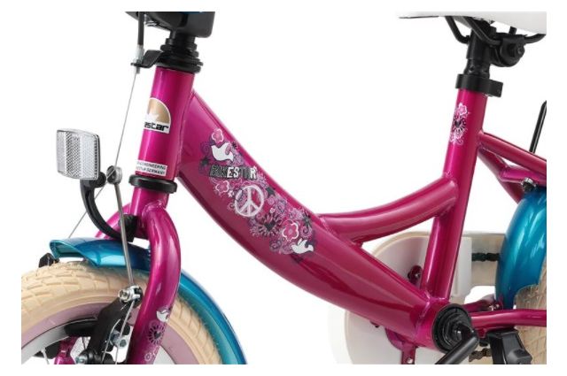 Kid‘s bike BIKESTAR  12" Classic metal Berry Kid‘s bike BIKESTAR  12" Classic metal Berry