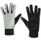 Sports gloves with touchscreen tip AVENTO 44AC reflective