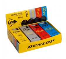 Skvošo kamuoliukai DUNLOP Mixed WSF/PSA 4x3