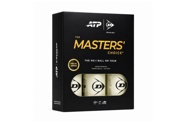 Tennis balls DUNLOP ATP TOUR MASTERS 3x4PET Tennis balls DUNLOP ATP TOUR MASTERS 3x4PET
