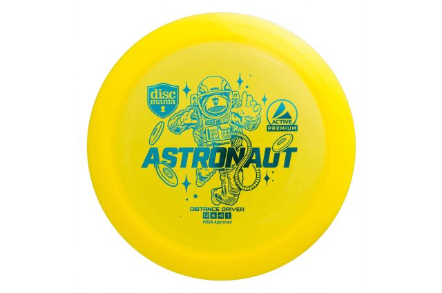 Discgolf DISCMANIA Distance Driver ASTRONAUT Active Premium Yellow 12/6/-4/1 Discgolf DISCMANIA Distance Driver ASTRONAUT Active Premium Yellow 12/6/-4/1