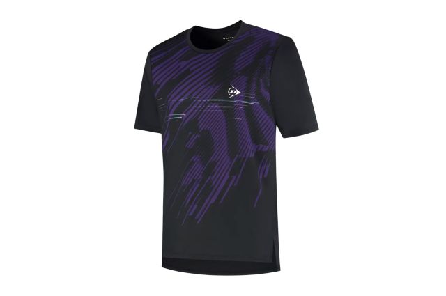 T-shirt for women DUNLOP GAME 2 S white/black/aqua sky Vyriški marškinėliai DUNLOP GAME TEE L dydis