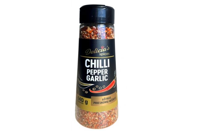 Spice mix DELICIA'S Chilli pepper garlic 140g Spice mix DELICIA'S Chilli pepper garlic 140g