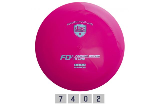 Discgolf DISCMANIA Fairway Driver S-LINE FD1 Pink 7/4/0/2 Discgolf DISCMANIA Fairway Driver S-LINE FD1 Pink 7/4/0/2