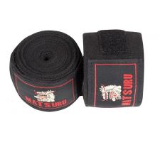 Box elastic bandage Matsuru, black 3m (2 units)