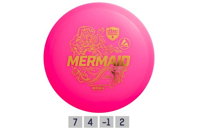 Discgolf DISCMANIA Fairway Driver MERMAID flofts in wate Pink 7/4/-1/2 Discgolf DISCMANIA Fairway Driver MERMAID flofts in wate Pink 7/4/-1/2