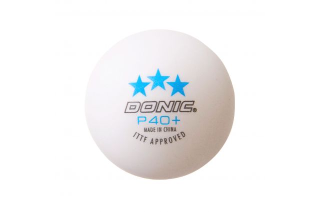 Table tennis ball DONIC P40+ 3star ITTF 120pcs White Table tennis ball DONIC P40+ 3star ITTF 120pcs White