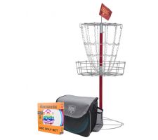 Discgolf target with discs and bag DISCMANIA