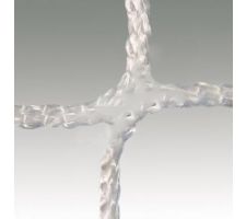 Football-Soccer net SPORT 9,5x1m PE 45x45x3mm upper height 0,80m bottom depth 1,50m white