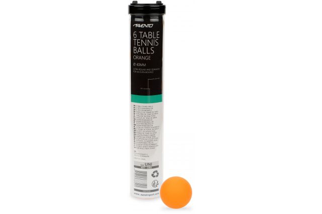 Table tennis balls AVENTO 46TI ORA Orange set 6pcs Table tennis balls AVENTO 46TI ORA Orange set 6pcs