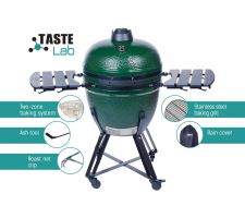 Ceramic barbecue KAMADO TasteLab 23,5'' Green with accessories