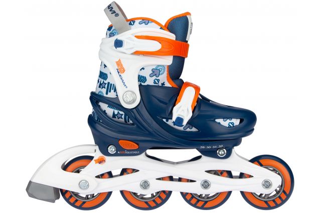 Skates NIJDAM N20AA01 33/36 Navy blue/Orange Skates NIJDAM N20AA01 33/36 Navy blue/Orange