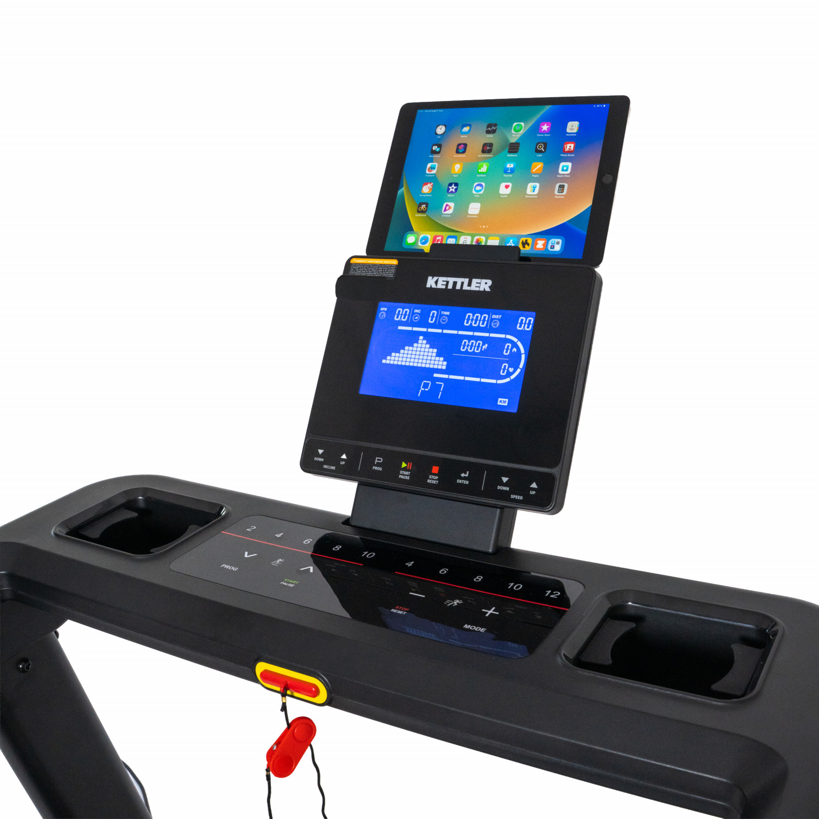 KETTLER Alpha Run 100 LCD ekranas ir plan&scaron;etės laikiklis