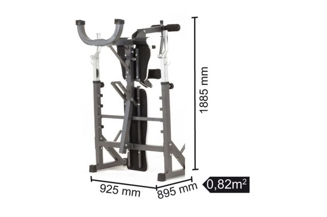 Weight benche with barbell stand TOORX WBX-90 Weight benche with barbell stand TOORX WBX-90