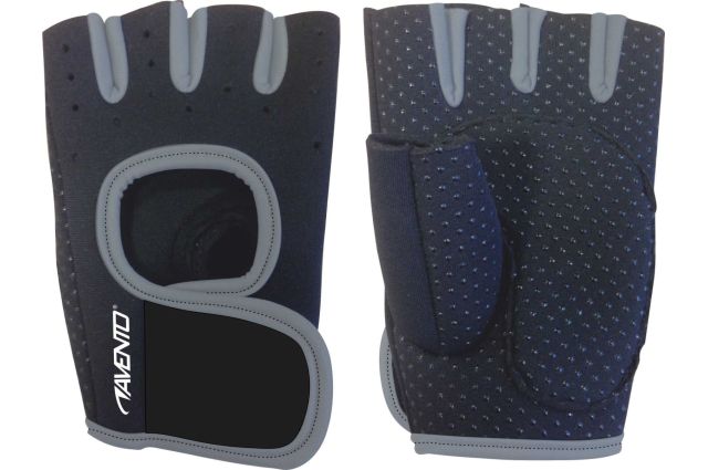 Fitness Gloves AVENTO 42AA L/XL Black/grey Fitness Gloves AVENTO 42AA L/XL Black/grey