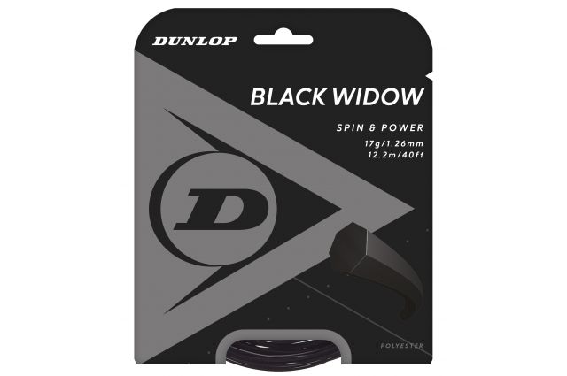 Stygos raketei DUNLOP Black Widow 17G/1.26mm Stygos raketei DUNLOP Black Widow 17G/1.26mm