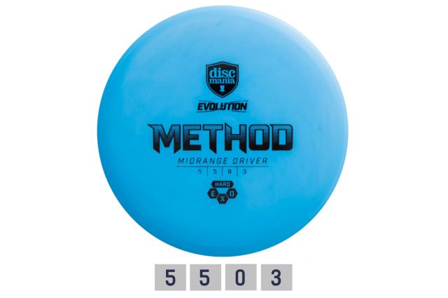 Discgolf DISCMANIA Midrange Driver HARD EXO METHOD Evolution Blue 5/5/0/3 Discgolf DISCMANIA Midrange Driver HARD EXO METHOD Evolution Blue 5/5/0/3