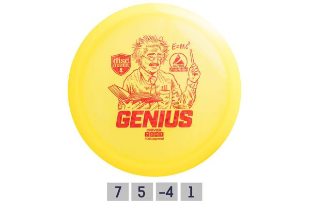 Discgolf DISCMANIA Fairway Driver GENIUS Active Premium Yellow 7/5/-4/1 Discgolf DISCMANIA Fairway Driver GENIUS Active Premium Yellow 7/5/-4/1