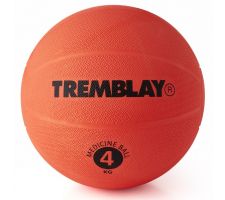 Weight ball TREMBLAY Medicine Ball 4kg D23cm Red for throwing