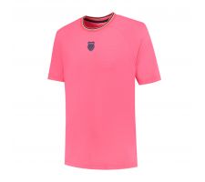 Marškinėliai vyr. K-SWISS HYPERCOURT MELANGE 3 L dydis, K-SWISS HYPERCOURT MELANGE 3 L pink