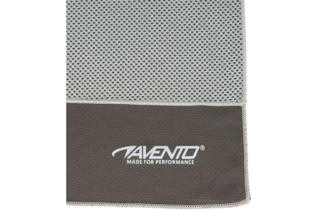 Sports towel AVENTO Cooling  41ZD 80x30cm Light grey/Anthracite Sports towel AVENTO Cooling  41ZD 80x30cm Light grey/Anthracite