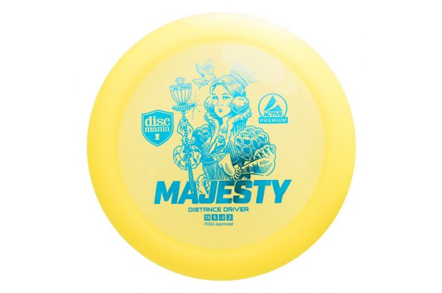 Discgolf DISCMANIA Distance driver MAJESTY Active premium Yellow 13/5/-2/2 Discgolf DISCMANIA Distance driver MAJESTY Active premium Yellow 13/5/-2/2