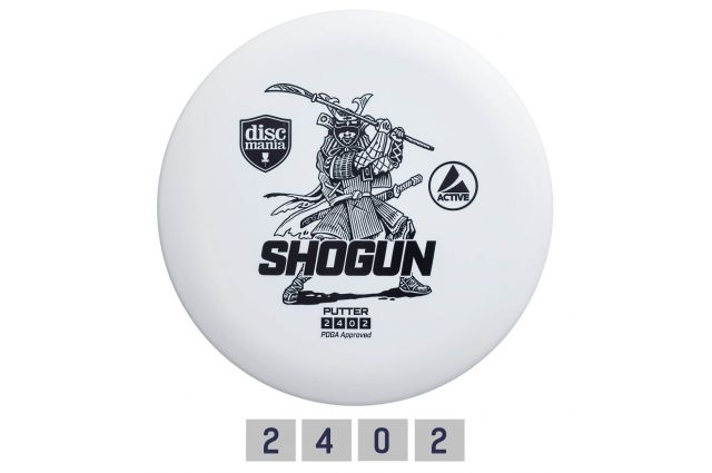 Discgolf DISCMANIA Putter SHOGUN Active white 2/4/0/2 Discgolf DISCMANIA Putter SHOGUN Active white 2/4/0/2
