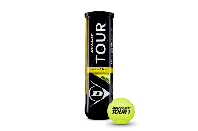 Tennis balls Dunlop TOUR BRILLIANCE UpperMid 4-tube ITF Tennis balls Dunlop TOUR BRILLIANCE UpperMid 4-tube ITF
