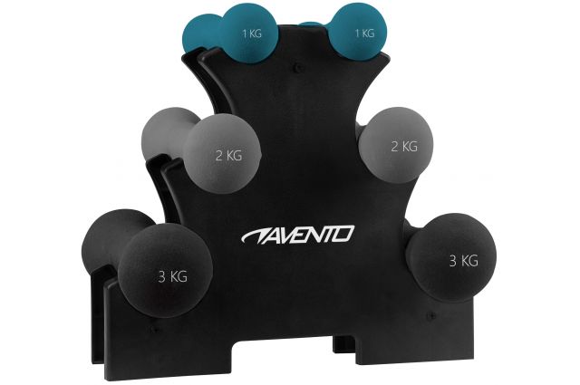 Dumbbell set AVENTO 42DH 2x1kg, 2x2kg, 2x3kg damaged packaging Dumbbell set AVENTO 42DH 2x1kg, 2x2kg, 2x3kg damaged packaging