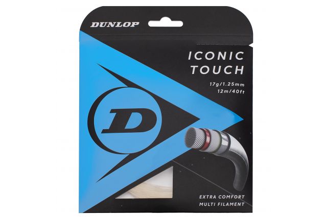 Strings for tennis racket DUNLOP ICONIC TOUCH 17g/1.25mm 12m Strings for tennis racket DUNLOP ICONIC TOUCH 17g/1.25mm 12m