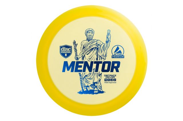 Discgolf DISCMANIA Distance Driver MENTOR Active Premium Yellow 11/5/-2/2 Discgolf DISCMANIA Distance Driver MENTOR Active Premium Yellow 11/5/-2/2